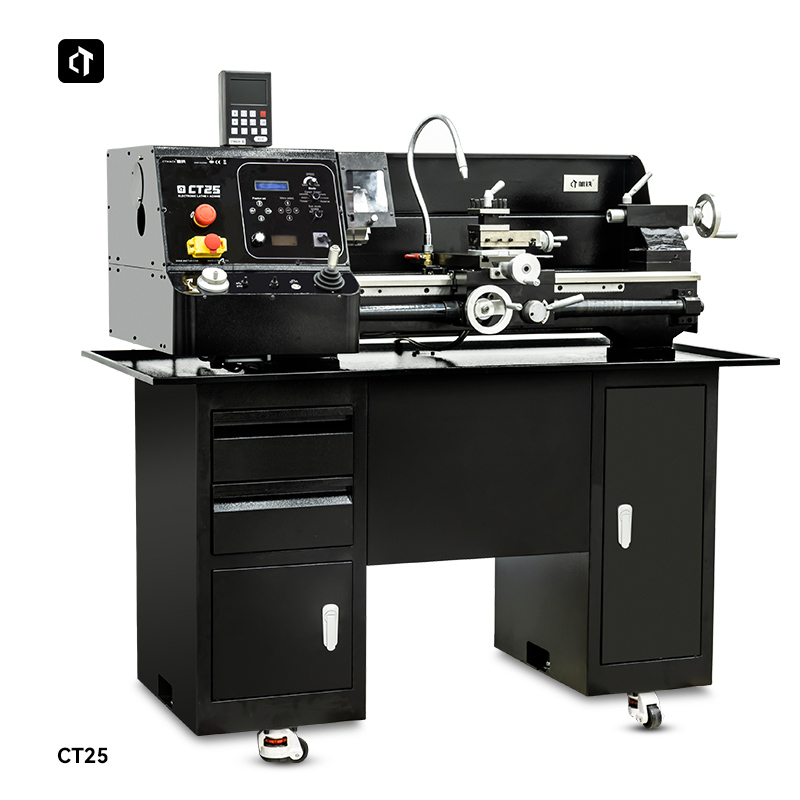 Electronic speed-regulating lathe