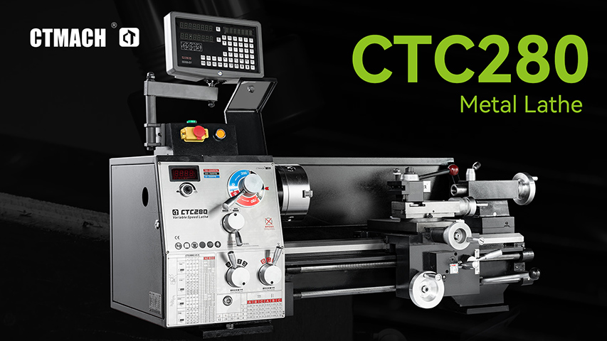 Torno de banco para metal de velocidad variable de 11" x 19" - CTC280