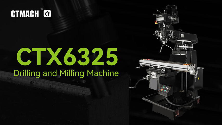 Fresadora vertical de velocidad variable CTX6325 de 10" x 50", 3 HP